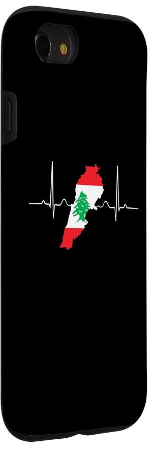 Lebanon Heart Lebanese Heartbeat Vintage Lebanon Map Case - Image 3