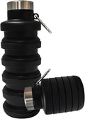 Collapsible Water Bottles, 16oz Capacity Portable Reusable Silicone Water Bottle by Unknown