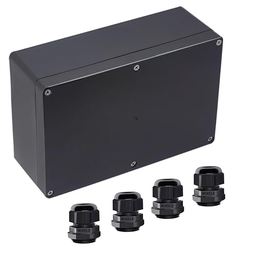 Junction Box IP65 Waterproof ABS Plastic Electrical Project Case Power Junction by Otdorpatio