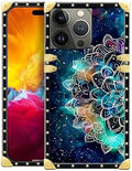 Compatible with iPhone 15 Pro Max Case, Starry Sky Colourful Mandala Luxury by Unknown