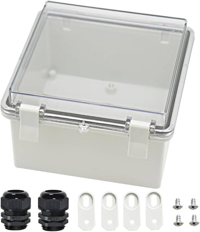 Zulkit Junction Box ABS Plastic Dustproof Waterproof IP65 Electrical Boxes by Zulkit
