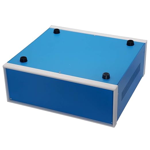 Zulkit Junction Box Blue Metal Project Box DIY Electric Enclosure Case - Image 3