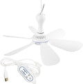 Portable Ceiling Fan USB Powered Canopy Fan by SCOOYEEES