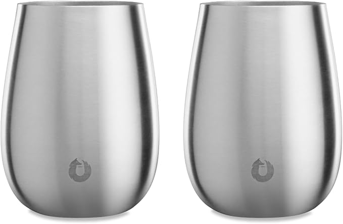 SNOWFOX Premium Vacuum Insulated Stainless Steel Grand Pinot Wine Glass by Snowfox