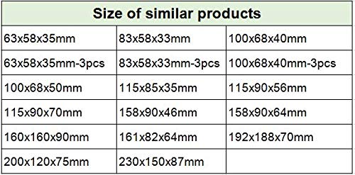 YXQ 83x58x33mm ABS Junction Box Plastic Waterproof Dustproof Universal Project - Image 6