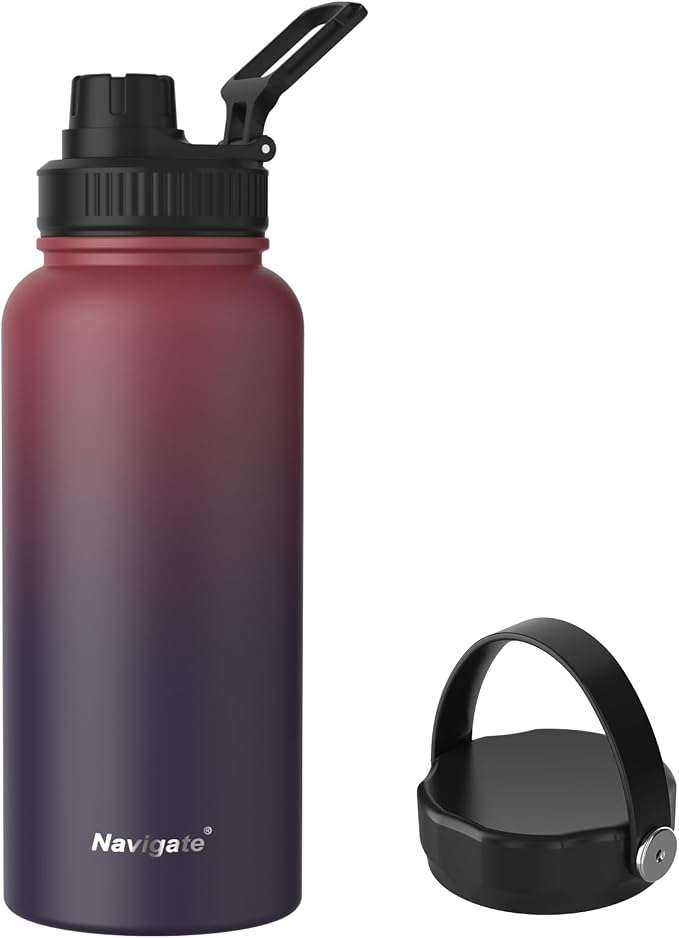 Navigate 32 oz Insulated Stainless Steel Sports Water Bottle by Navigate