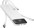 charmast Portable Charger with Built in Cables, 10000mAh Slim Power Bank by Charmast