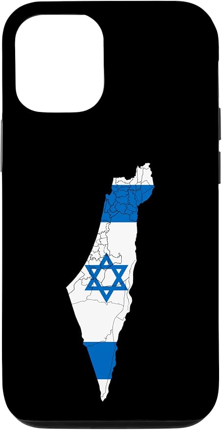 Israel National Flag Distressed Map Case by Unknown