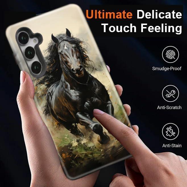 Compatible for Samsung Galaxy S24 5G Case, Dual Layer Heavy Duty 2 in 1 - Image 7