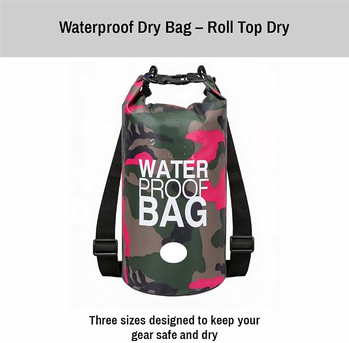 Waterproof Backpack Roll Top Dry Bag Set of 3 – PVC Dry Bags Waterproof - Image 2
