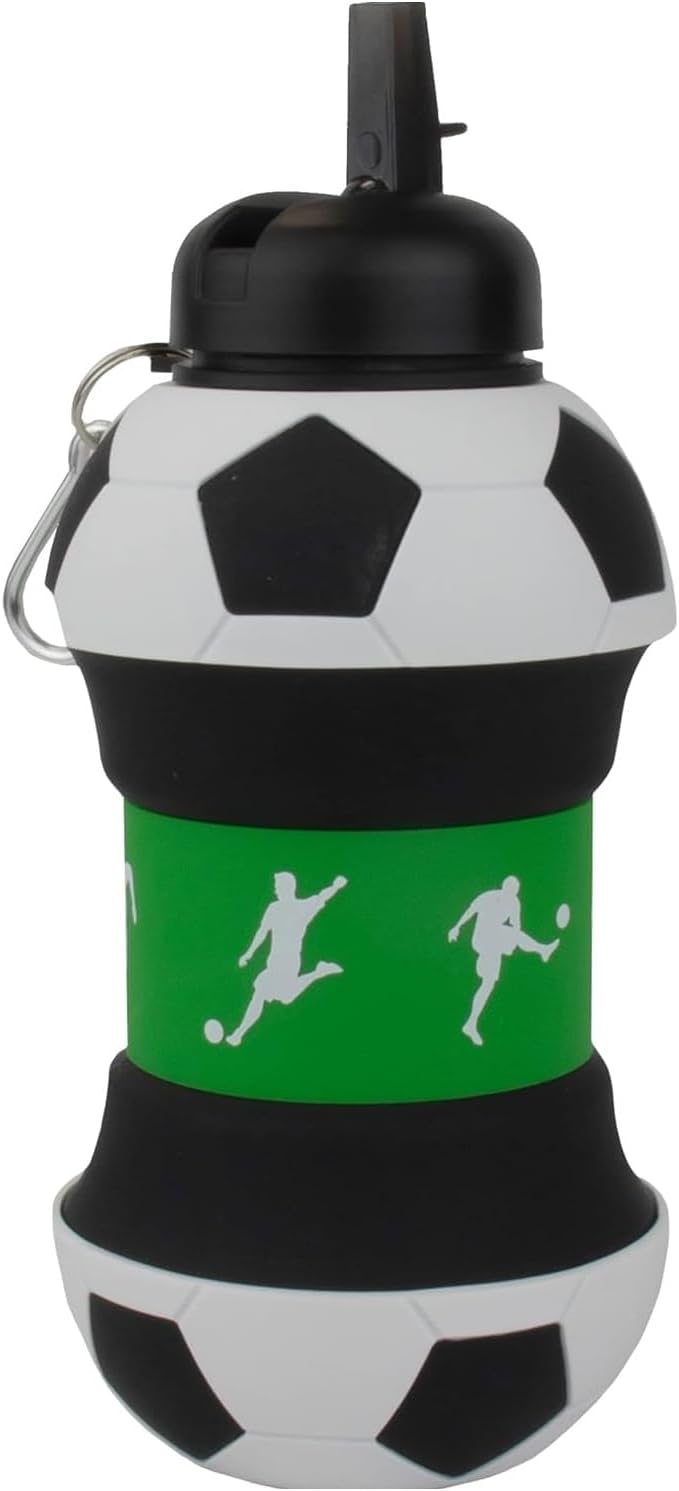 Maccabi Art Clip-On Collapsible 1 Liter, 34 oz. size BPA-Free Silicone Soccer - Image 5