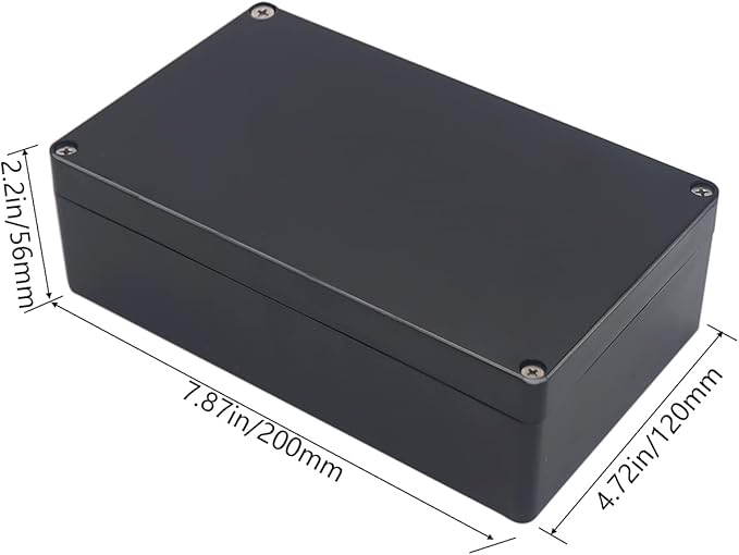 Project Box IP65 Waterproof Junction Box ABS Plastic Black Electrical Boxes DIY - Image 2