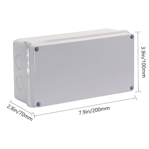 Junction Box, Reserved Holes Electrical Boxes Waterproof IP65 ABS Plastic - Image 2