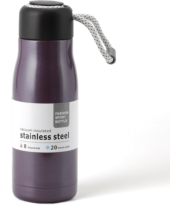 Small Water Bottle 12 oz, Dusgut Insulated Water Bottle, Stainless Steel by Dusgut