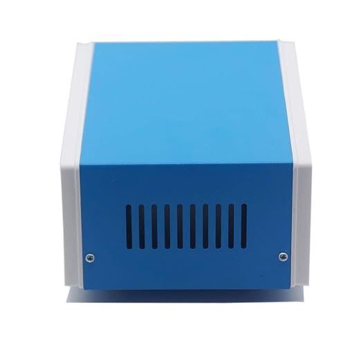 Zulkit Electronic Enclosures Blue Metal Enclosure Project Case DIY Box Junction - Image 4