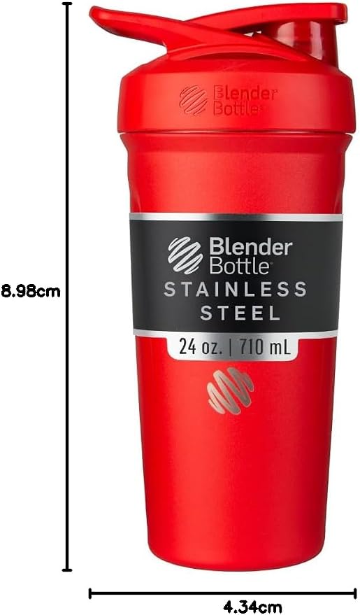 BlenderBottle Strada Shaker Cup Insulated Stainless Steel Water Bottle - Image 7