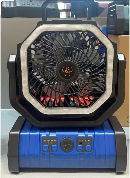 Portable Fan Battery Powered, 20000mAh Rechargeable Camping Fan Battery Operated - Image 9