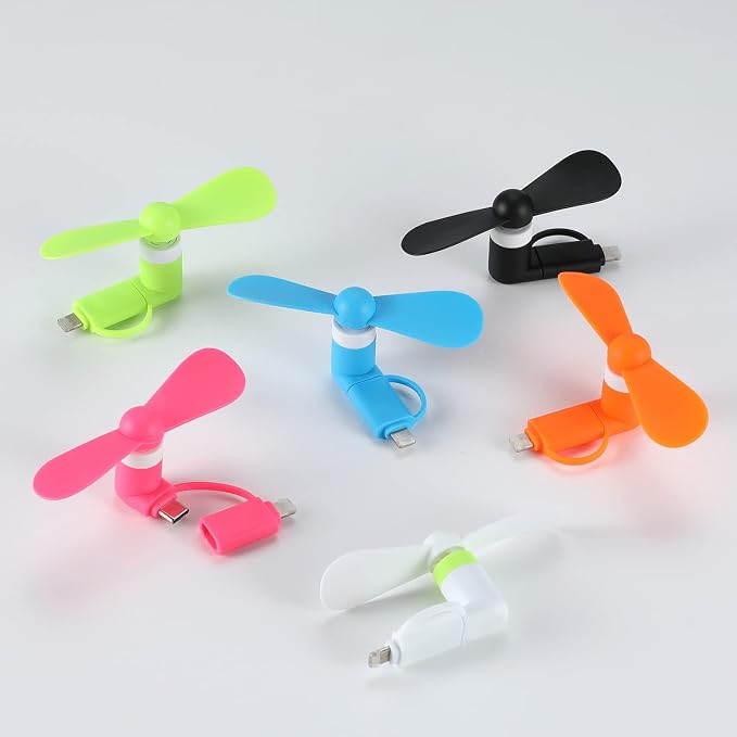 Mini Cell Phone Fan 2-in-1 Fan Compatible - Image 7