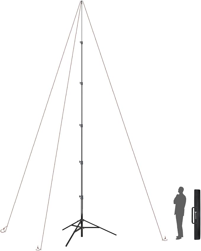 RAUBAY 24' Tall Tripod Stand, Extreme Tall Heavy Duty Sports Camera Video Tripod by RAUBAY