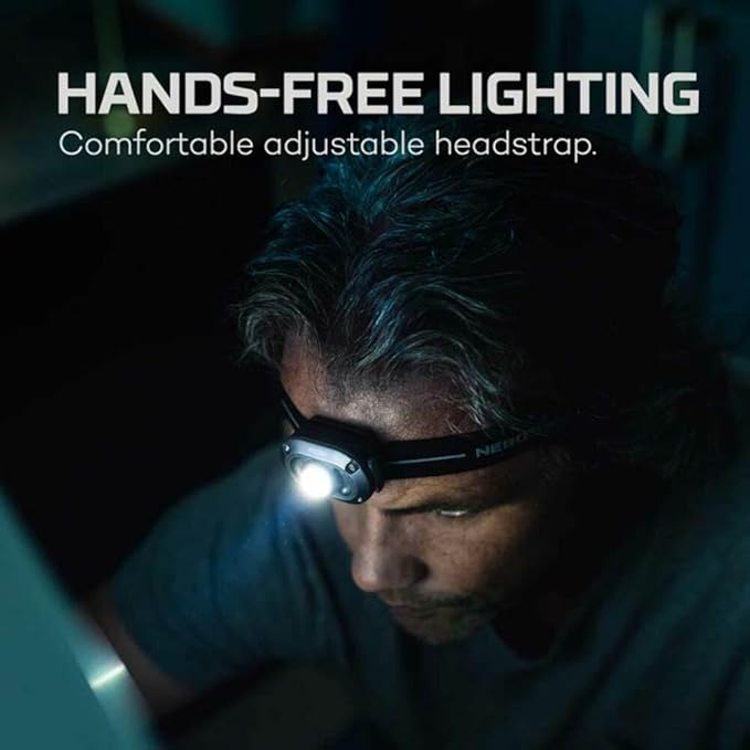 NEBO MYCRO 250 Rechargeable Headlamp | 250 Lumens, 3 Light Modes, Water - Image 8