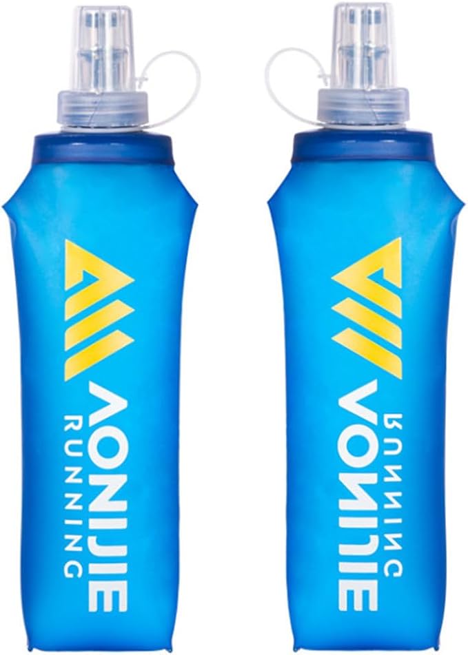 AONIJIE 250ML/350ML/500ML/600ML Portable TPU Soft Water Bottle Folding Soft by AONIJIE