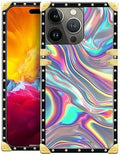 Compatible with iPhone 15 Pro Max Case, Holographic Abstract Iridescent by Unknown