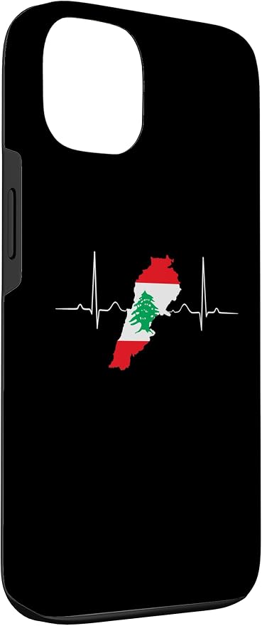 Lebanon Heart Lebanese Heartbeat Vintage Lebanon Map Case - Image 3