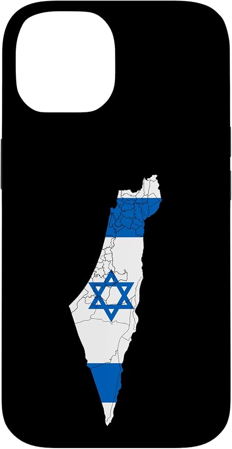 Israel National Flag Distressed Map Case by Unknown