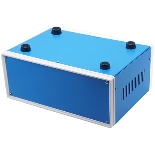 Zulkit Electronic Enclosures Blue Metal Enclosure Project Case DIY Box Junction - Image 3