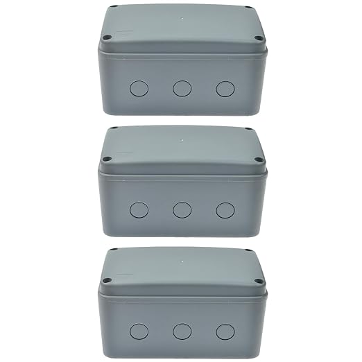 Nineleaf Waterproof Electrical Box, 3PK Outdoor Junction Boxes, IP66 External by NineLeaf