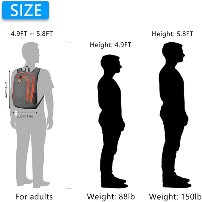 Esup 15L Small Hiking Backpack Foldable Lightweight Travel Day Pack Packable - Image 4