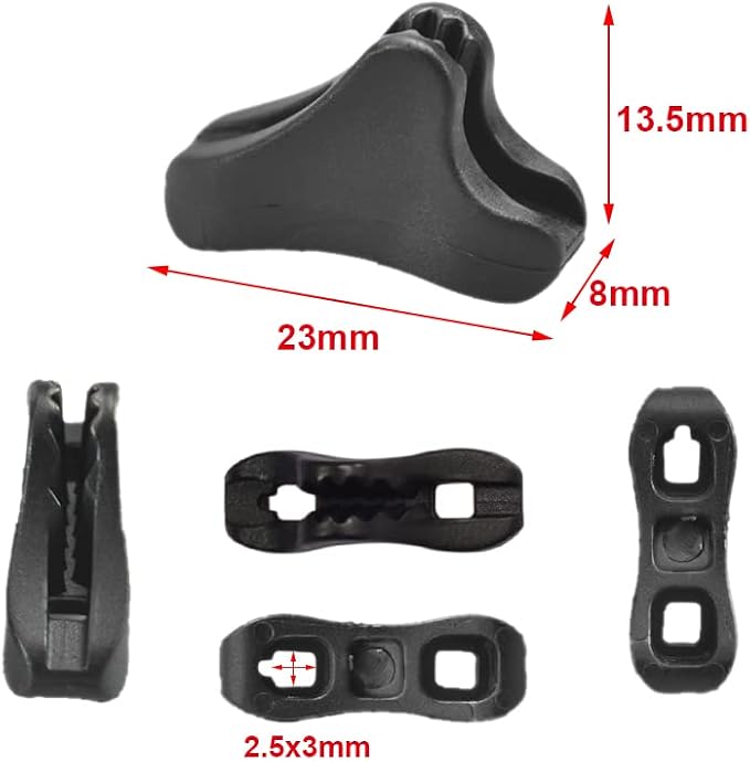CooBigo 12Pack Ultralight Guyline Tensioners Tent Guyline Cord Rope Adjuster - Image 2