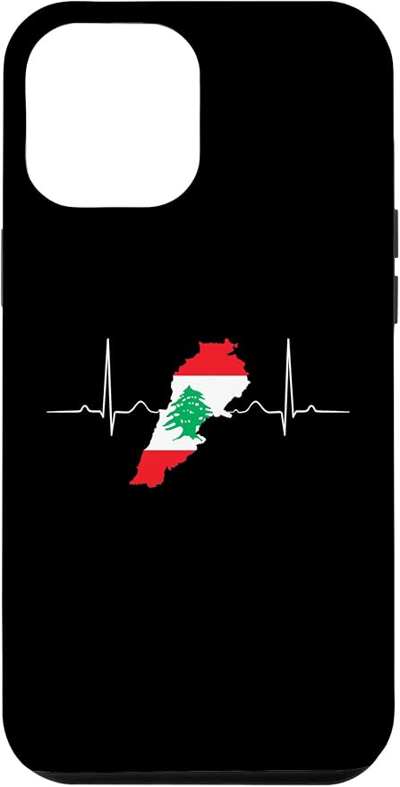 Lebanon Heart Lebanese Heartbeat Vintage Lebanon Map Case by Unknown