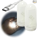 USB Mini LED Lantern, 2 Pack Waterproof EDC Keychain LED Flashlight by DOKEEP