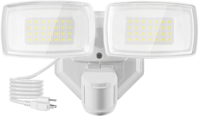 Onforu 32W Plug in Motion Sensor Lights Outdoor, 3200LM Motion Flood Light Dusk by Onforu