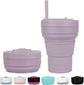 12 Oz Silicone Collapsible Travel Cup, Portable Silicone Water Bottle by Unknown