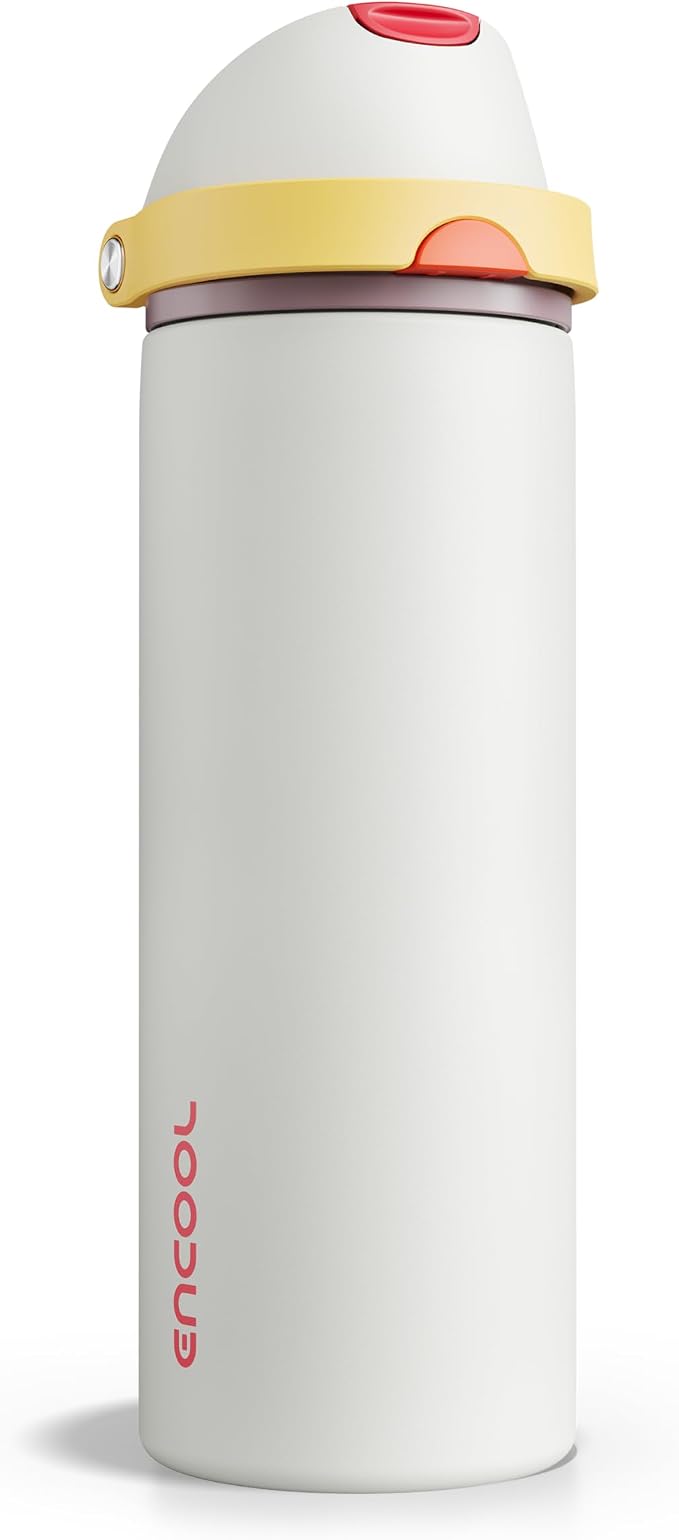 Insulated Water Bottle with Straw by ENCOOL