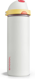 Insulated Water Bottle with Straw by ENCOOL