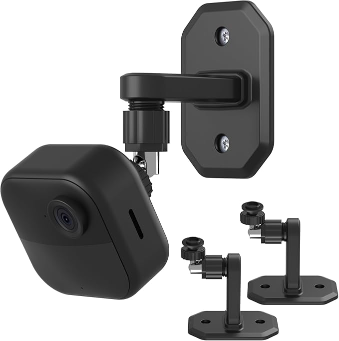 2Pack Adhesive Wall Mount Adjustable Security Wall Mount Bracket by AISVAN