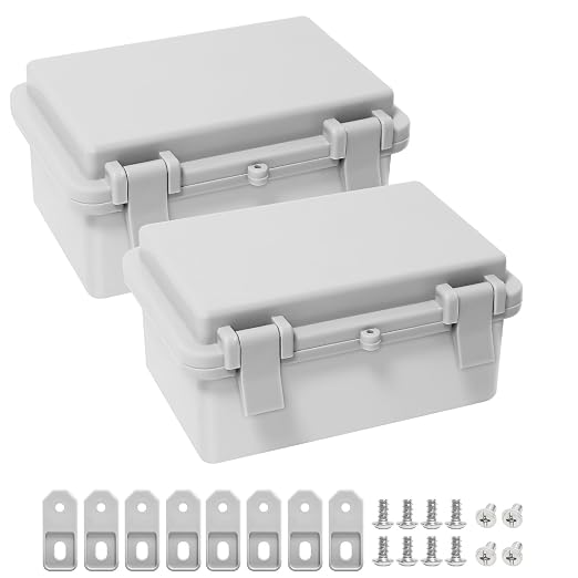 Junction Box, ABS Plastic IP65 Waterproof Dustproof Universal Electrical by LMioEtool