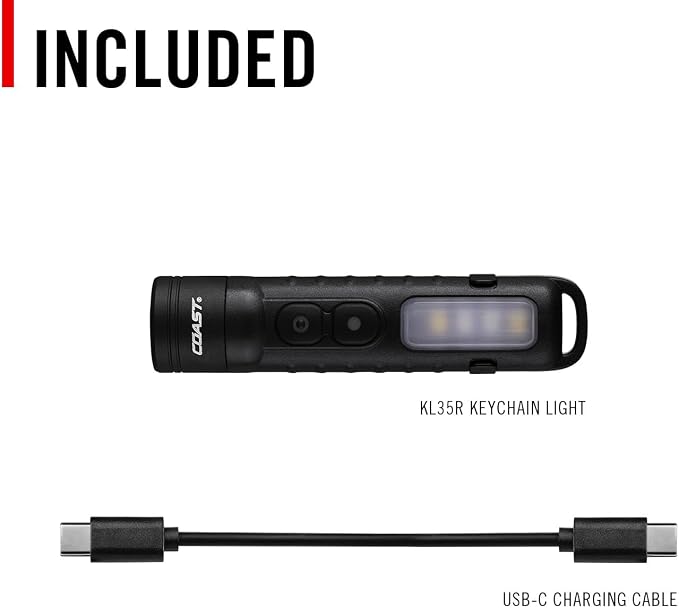 Coast KL35R 600 Lumen Rechargeable LED Pocket Flashlight - Image 10