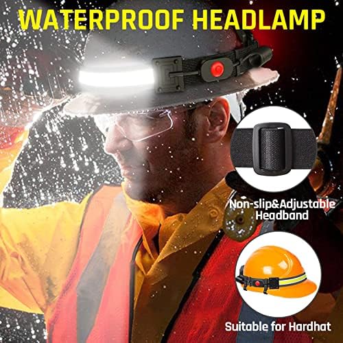 LED Headlamp USB Rechargeable 1000Lumen 230° Wide-Beam LED Headlight - Image 6