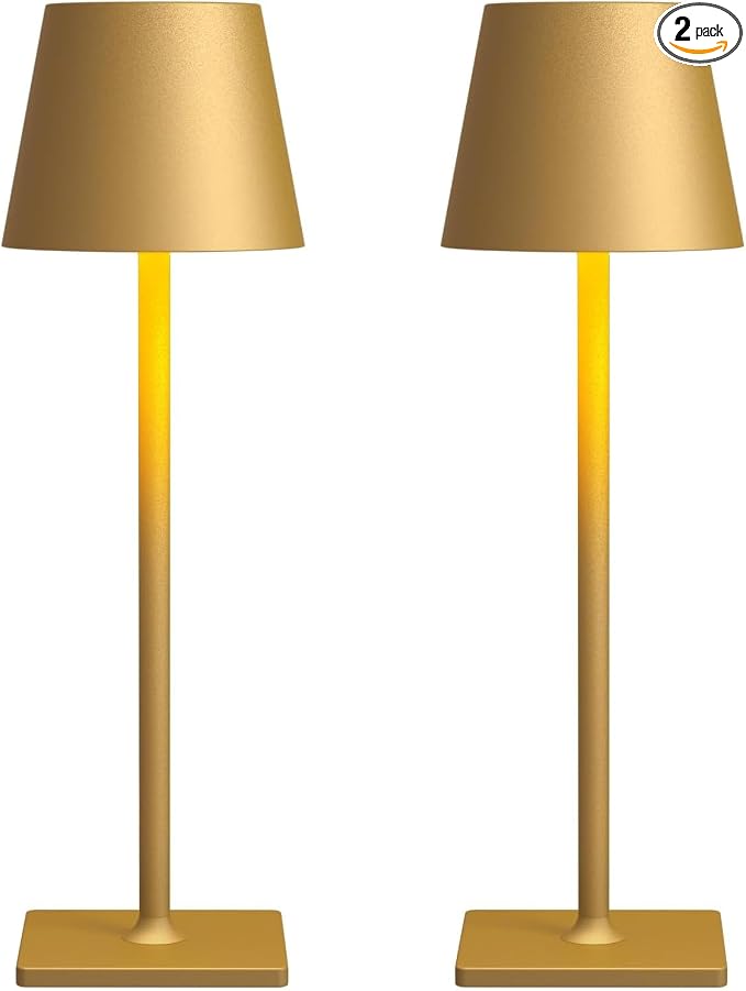 Fizrice Cordless Table Lamp, 6000mAh Battery Operated, 250LM Adjustable by Fizrice
