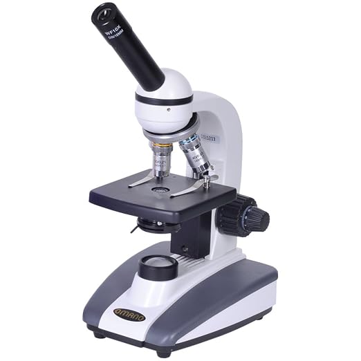 Omano OM136-C - 40x-400x - Premium Monocular - Student Compound Microscope - by Omano
