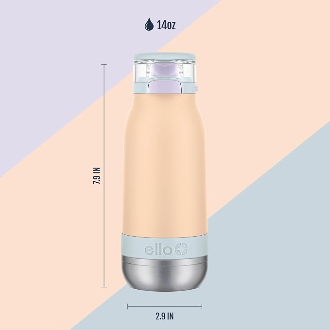 Ello Emma 14oz Vacuum Insulated Stainless Steel Kids Water Bottle - Image 3