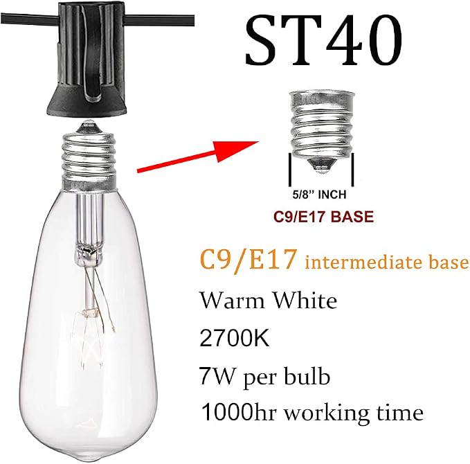 GOOTHY 20Ft Outdoor String Lights - Image 2