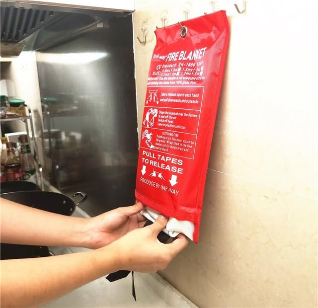 Inf-way Emergency Fire Blanket for Home and Kitchen, 5 Size for Choice - Image 5