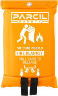 Parcil Safety SB-500 Large Silicone Coated Emergency Fire Blanket Emergency Kit by ParcilDistribution