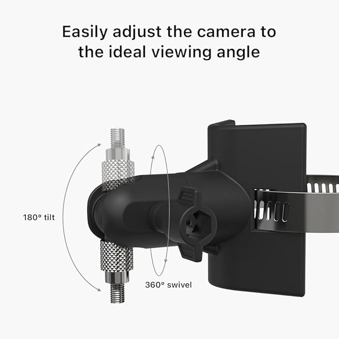 Holicfun No-Drill Outdoor Security Camera Pole Mount, Universally Compatible - Image 4