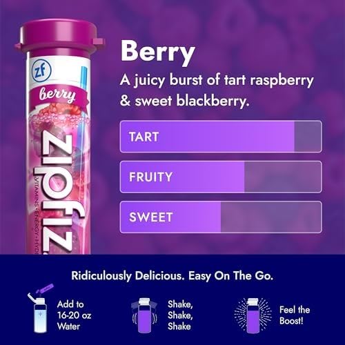 Zipfizz Daily Energy Drink Powder, 20 Pack | 3-in-1 Sustained Energy, Rapid - Image 6